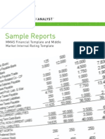 Sample Reports_MMAS Financial Template and Middle Market Internal Rating Template