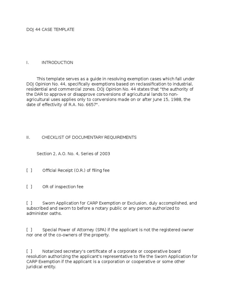 Doj 44 Case Template | PDF | Notary Public | Government Information