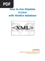 How To Use Xupdate in Java With Xindice Database