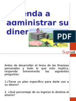 Aprenda a Administrar Su Dinero