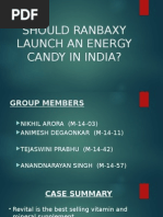 Should Ranbaxy Launch An Energy Candy in India