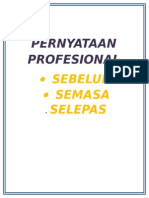 Pernyataan Profesional: Sebelum Semasa Selepas