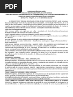 Edital concurso TRE-MS