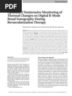 Optimized Noninvasive Monitoring of Thermal Changes on Digital B-Mode Renal Sonography During Revascularization Therapy