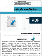 Resolución de Confilctos en PHVA