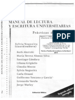 Nogueira 2004 Manual de Lectura y Escritura Universitarias - Introduccion Caps. 2 5 6 y 7