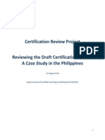 Reviewing Certification in the Philippines Haiyan Response