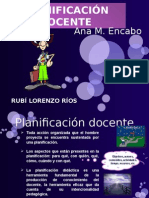 Planificación Docente .