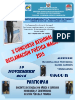 Afiche Declamac - Poet - Magisterial - 2015 PDF