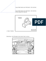 Removiendo e Instalando Tapaválvulas Banco 2 (Derecho) de Motores 3.2 L, 6 Cilindros, 4 Val. (AUK, BKH) de USA (Audi A4 3.2 2.007)