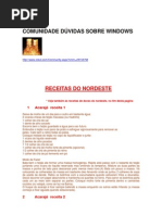 Comunidade dÚvidas Sobre Windows