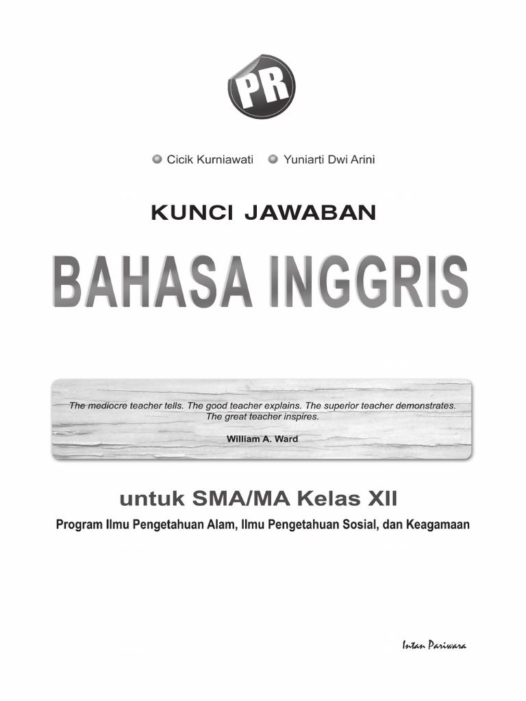 Kunci Jawaban Buku Pathway To English Kelas 11 Pdf Info Terkait Buku