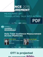 Hulu Total Audience Measurement Across Platforms