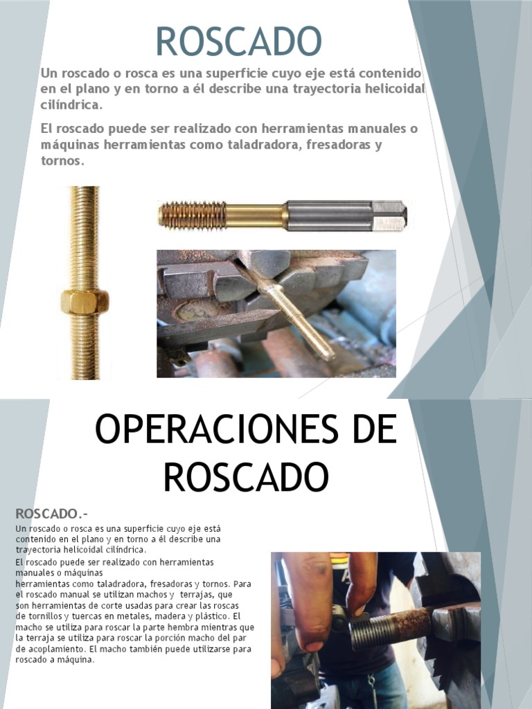 Roscado | Mecanizado | Artesanías