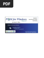 Download POM-QM for Windows Manual by benosa SN282849664 doc pdf