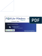 POM-QM For Windows Manual