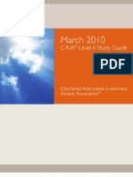 Chartered Alternative Investment Analyst Association Level 2 Study Guide March 2010