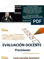 Precisiones Evaluacion Docente