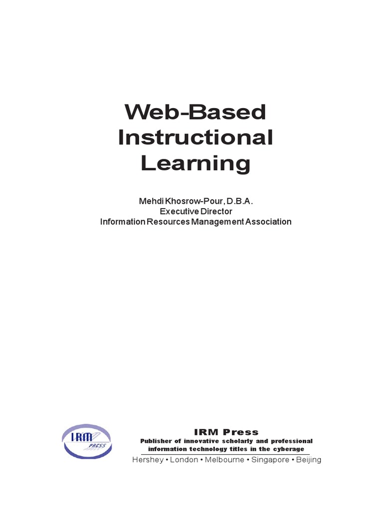 Web-Based Instructional Learning | PDF