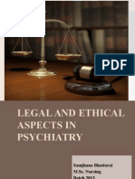Legal Aspect of Mental Health Nursing