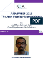 AsiaSweep 2013 Answers