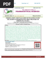 Download FORMULATION AND EVALUATION OF FLOATING IN SITU GEL BASED GASTRORETENTIVE DRUG DELIVERY OF CIPROFLOXACIN HCL by iajps SN282868635 doc pdf