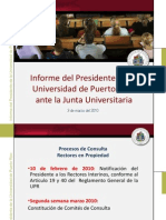 Informe Del Presidente de La UPR