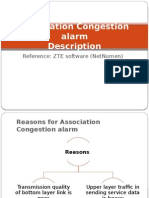 Association Congestion Alarm Description