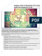 Agenda 2030 Translator - How to Read the UN's New Sustainable Development Goals