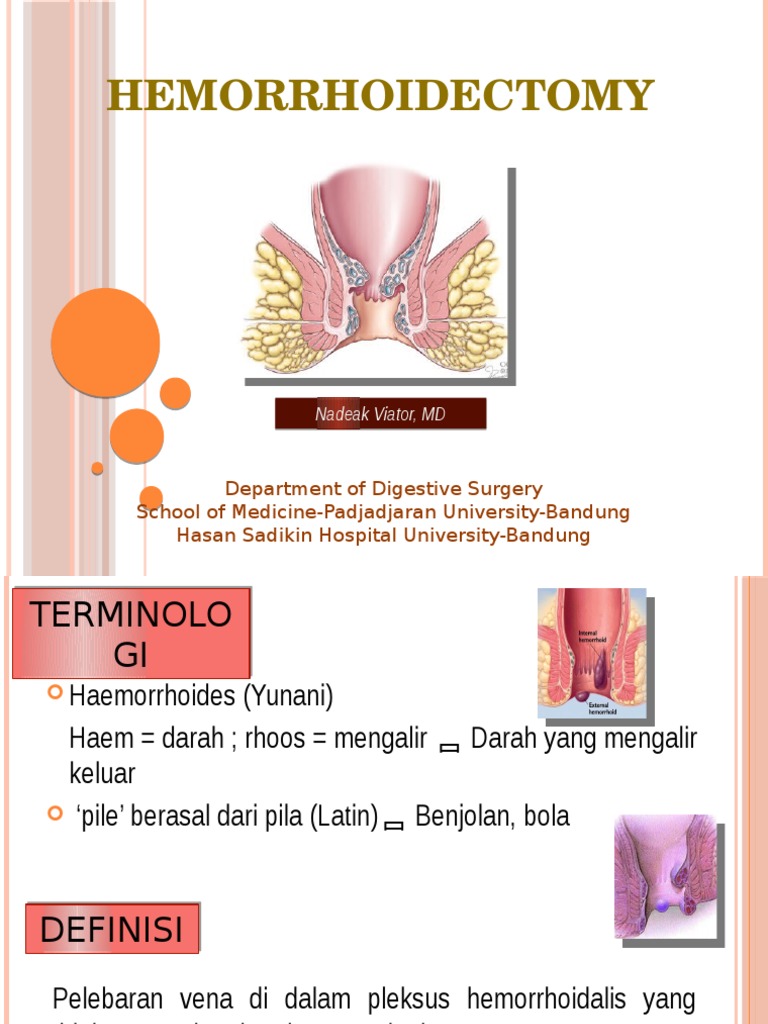 Teknik Hemorrhoidectomy Milligan Morgan PDF