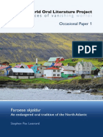 Faroese Skjaldur - An End
