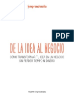 De La Idea Al Negocio Libro