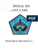 Proposal We Dust Care: Pengurus Osis Sman 21
