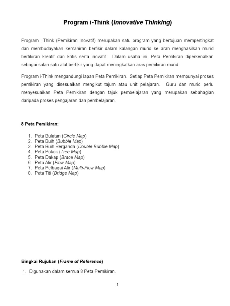 Pengenalan I Think | PDF