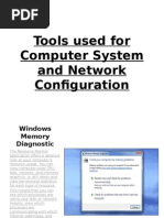 Tools Used For Computer System and Network Configuration