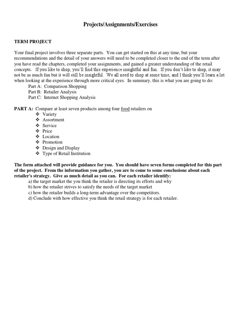 Retail Assignment Pdf Retail Strategic Management