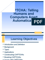 CAPTCHA: Telling Humans and Computers Apart Automatically