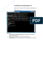 Koneksi Database Mysql Dengan C#