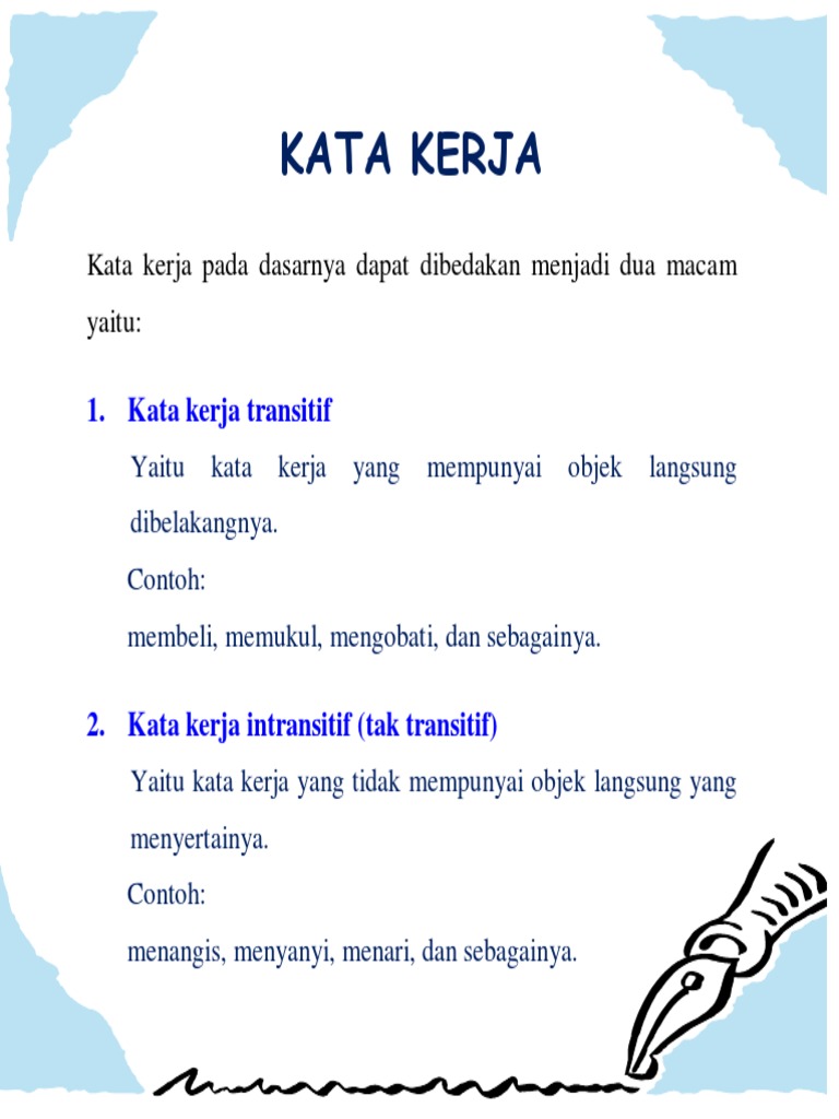 Kata Kerja Dalam Bahasa Indonesia Pdf