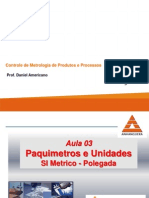 Paquimetro e Unidades - Controle Metrologico