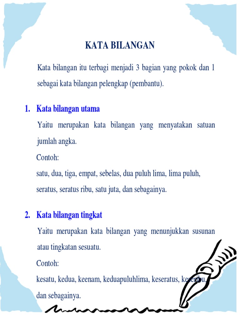 Kata Bilangan Dalam Bahasa Indonesia Pdf