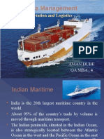 Operations Management: Marine Transportation and Logistics