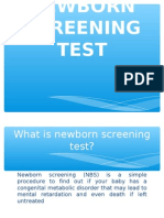 Newborn Screening Test