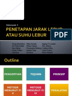 Penetapan Jarak Lebur