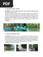 Sample Projects 1. Malumpati Spring, Antique: Description