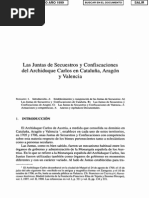 Las Juntas De Secuestros Y Confiscaciones Del Archiduque Carlos en Catalunya, Aragon y Valencia