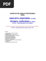 Apostila Português TST Analista e Técnico Judiciário