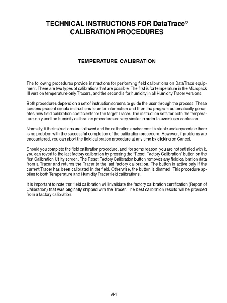 Temperature Calibration Procedures | PDF | Calibration | Temperature