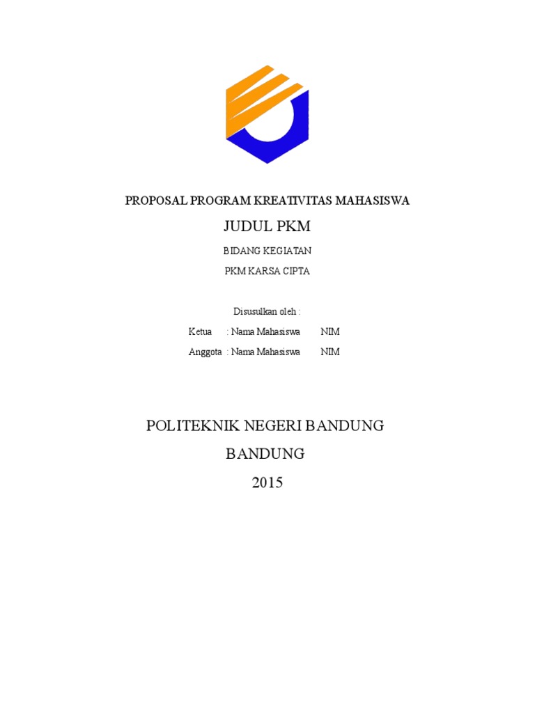 Proposal PKM Karsa Cipta 2015 | PDF