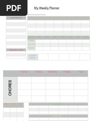 weekly planner